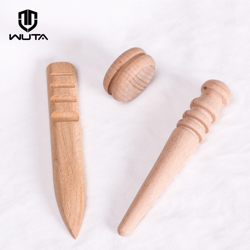 WUTA Wooden Leather Burnishing tools