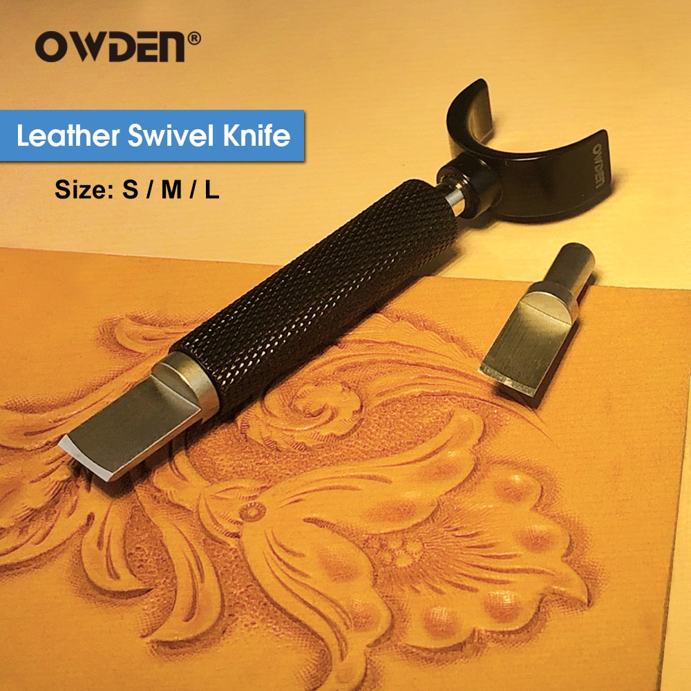 OWDEN Leather Swivel Knife Set