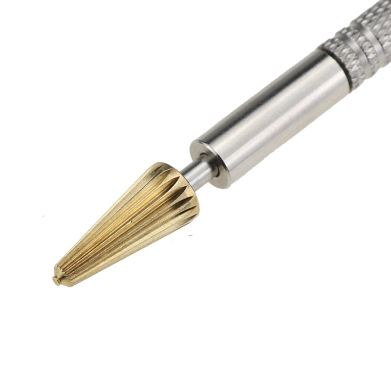 Double headed brass edge leather applicator